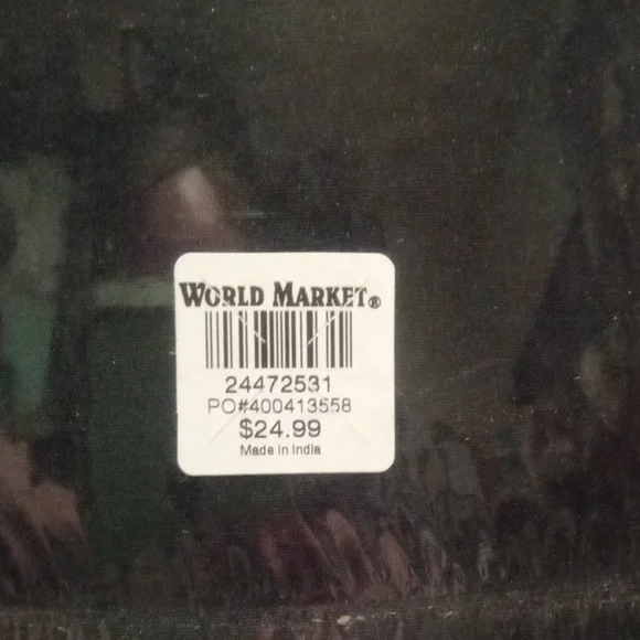 Set Of 3 Cost Plus World Market Black and Silver Drum Lamp Shades - Picture 5 of 9